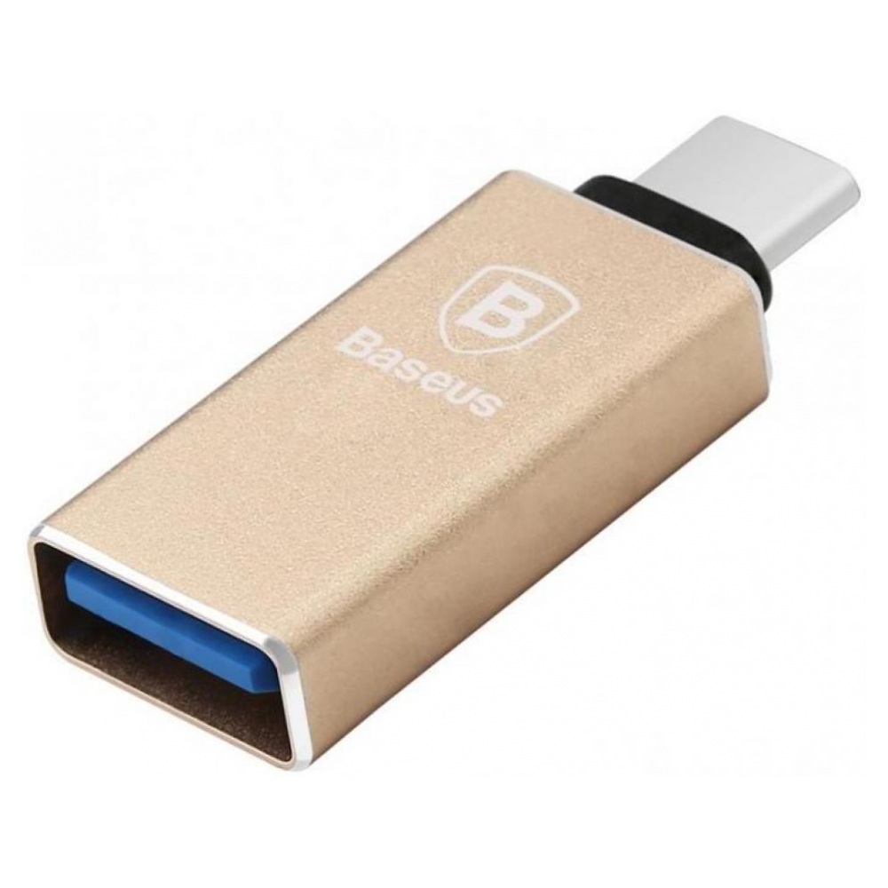 Переходник Baseus USB to Type-C Gold